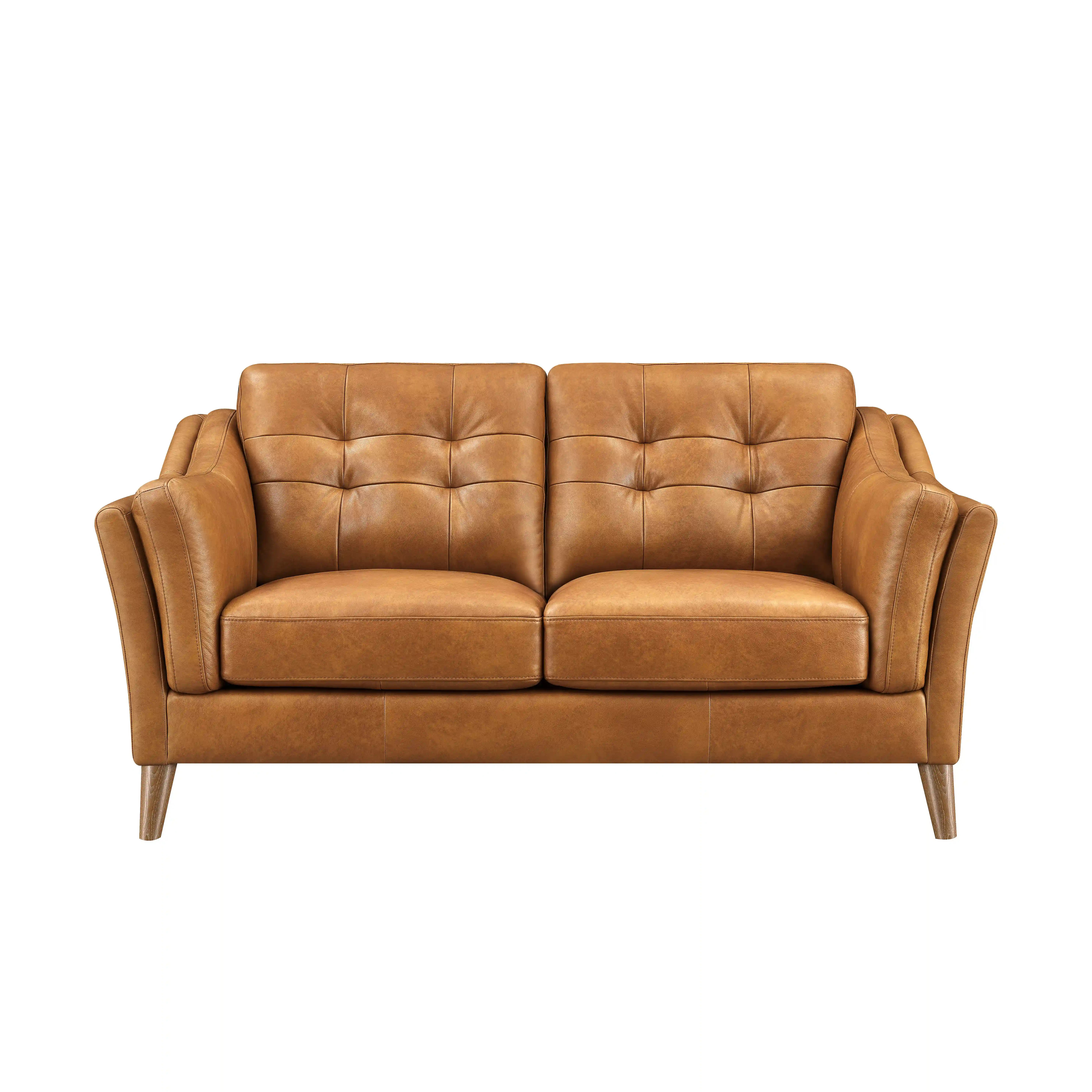 Light Brown Genuine Leather Sofas & Loveseats