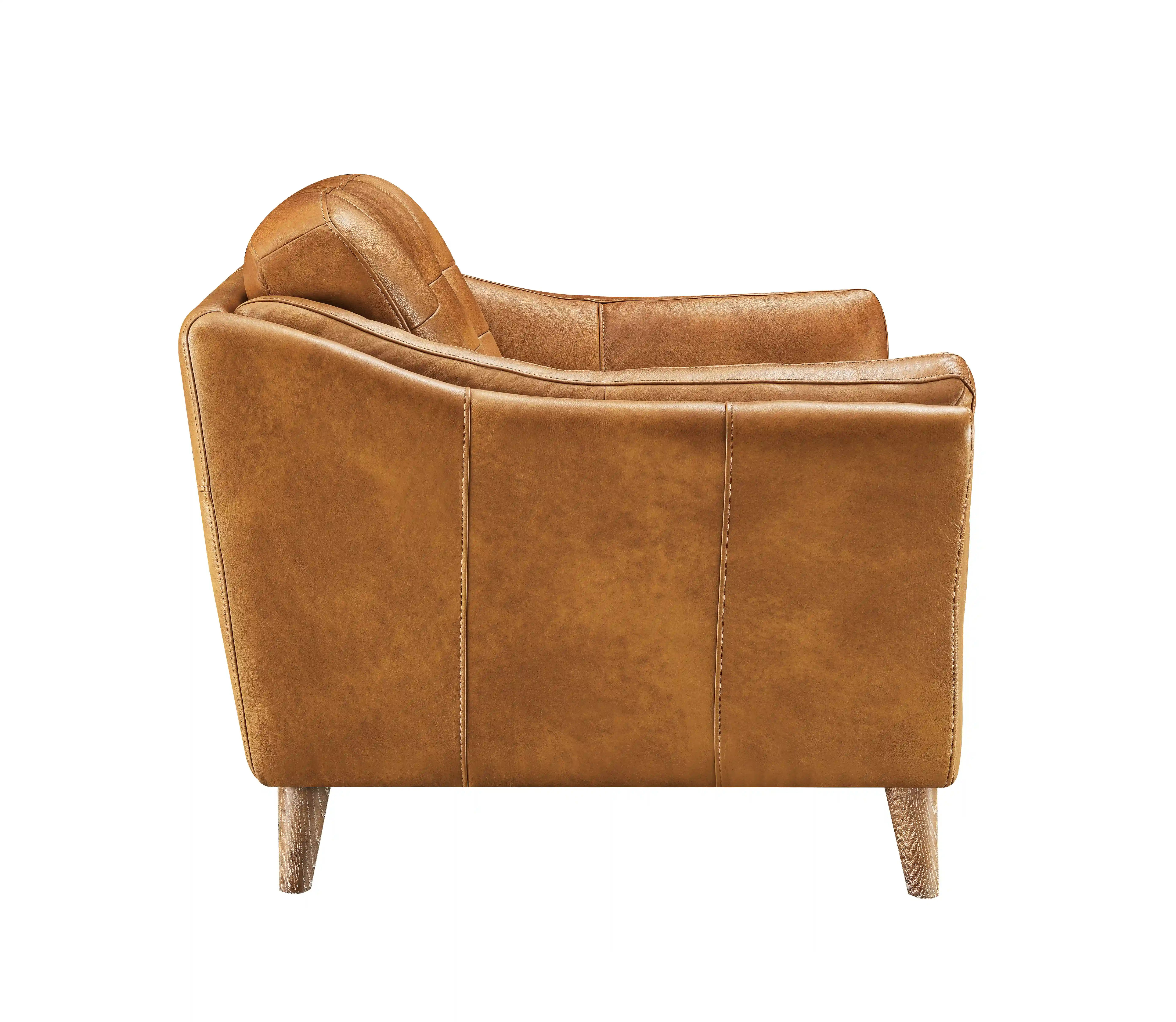 Light Brown Genuine Leather Sofas & Loveseats