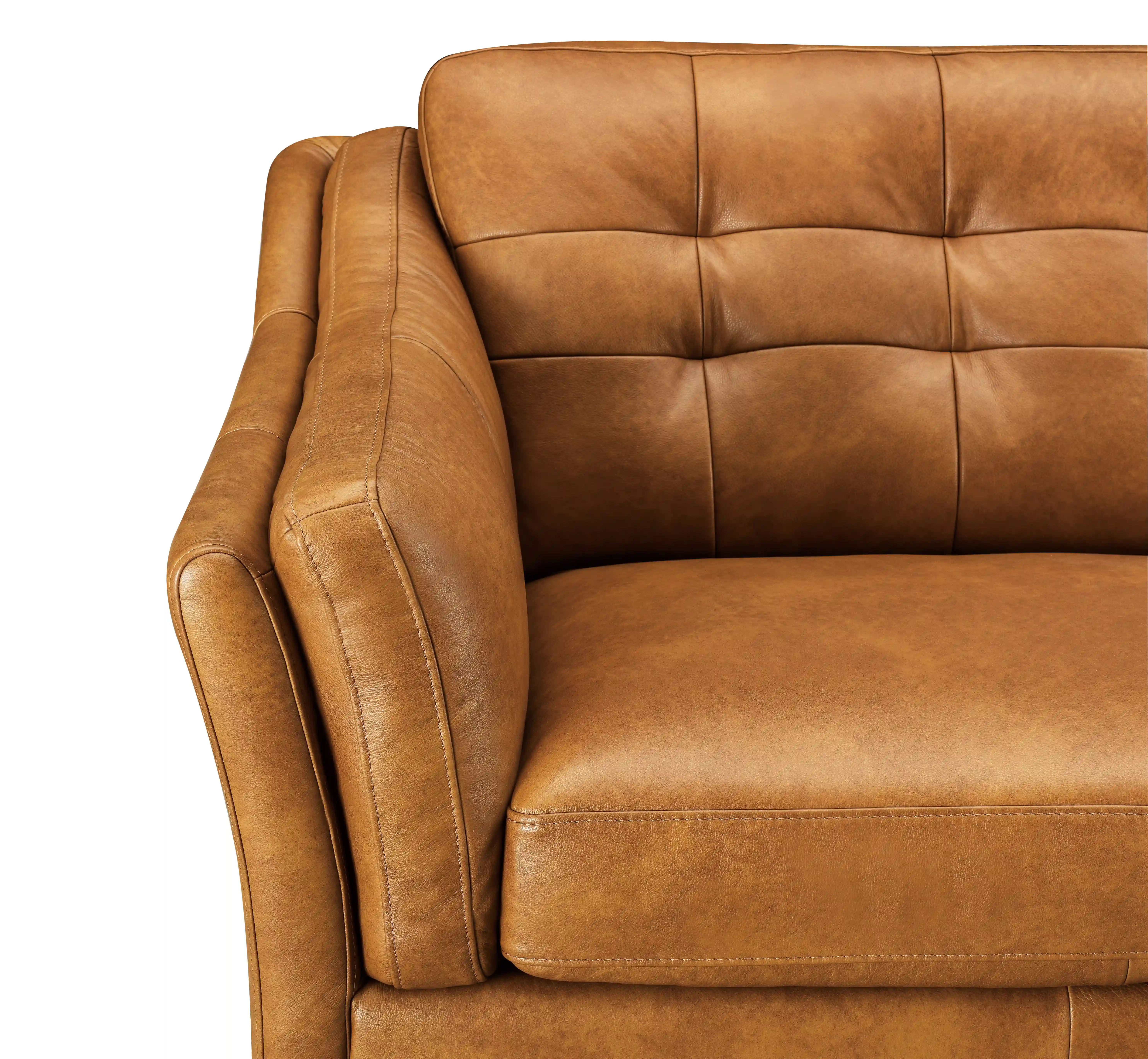 Light Brown Genuine Leather Sofas & Loveseats