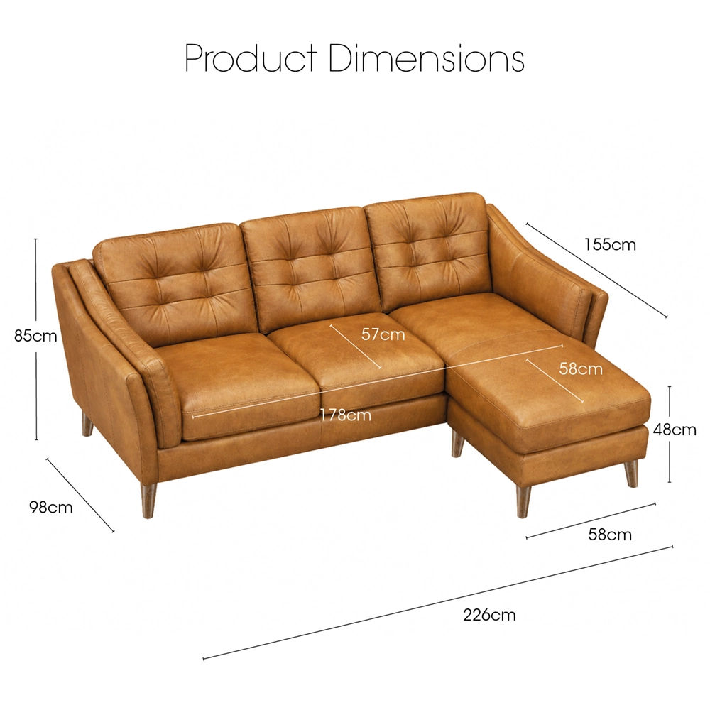 Light Brown Genuine Leather Sofas & Loveseats