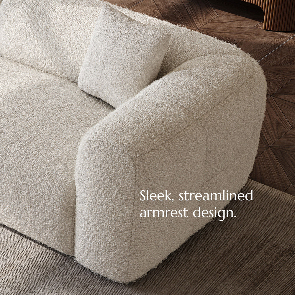Small Beige teddy fleece Sofas & Loveseats