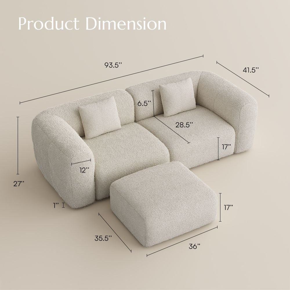 RV Beige teddy fleece Sofas & Loveseats