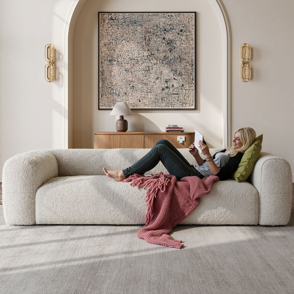 Office Beige teddy fleece Sofas & Loveseats