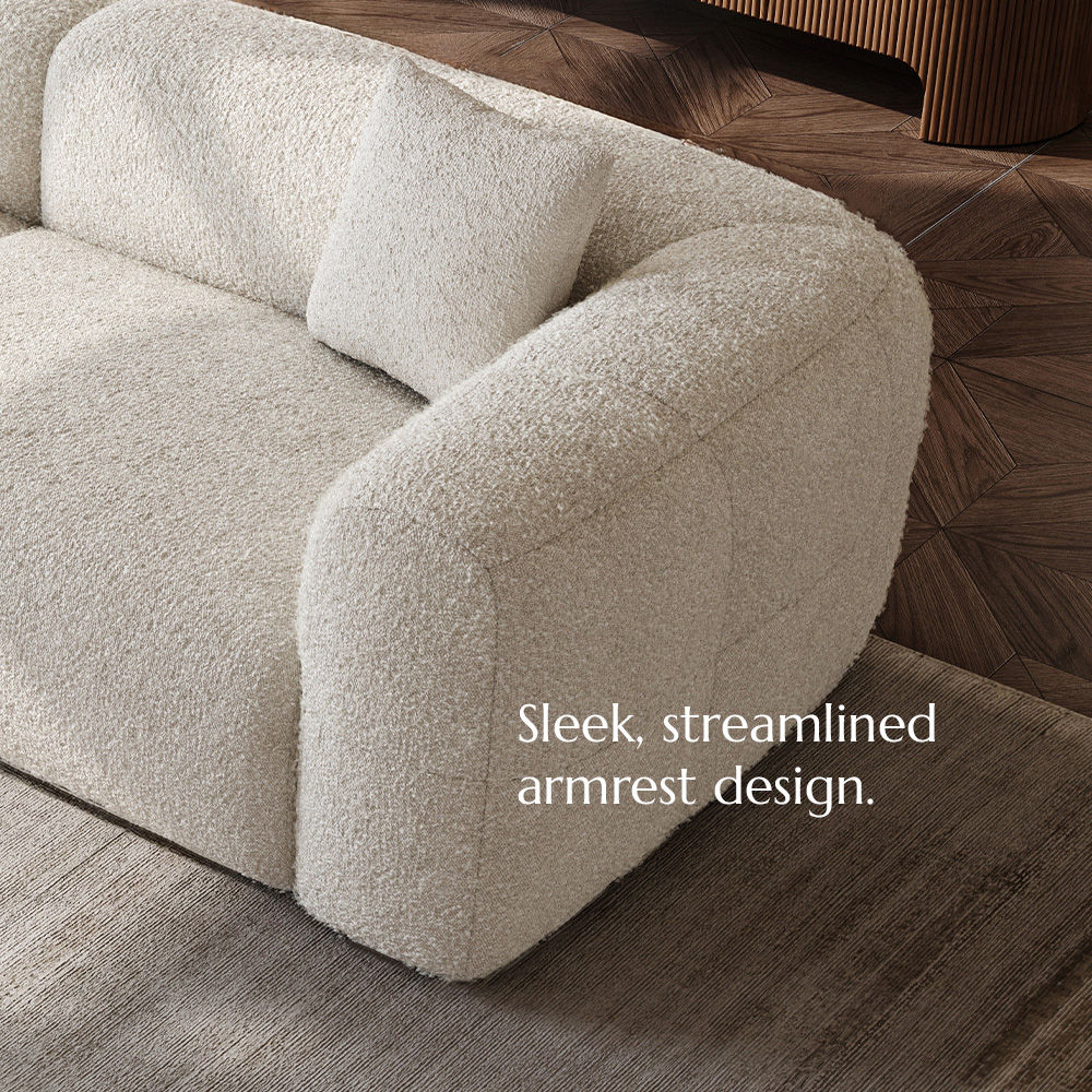 Soft Beige teddy fleece Sofas & Loveseats