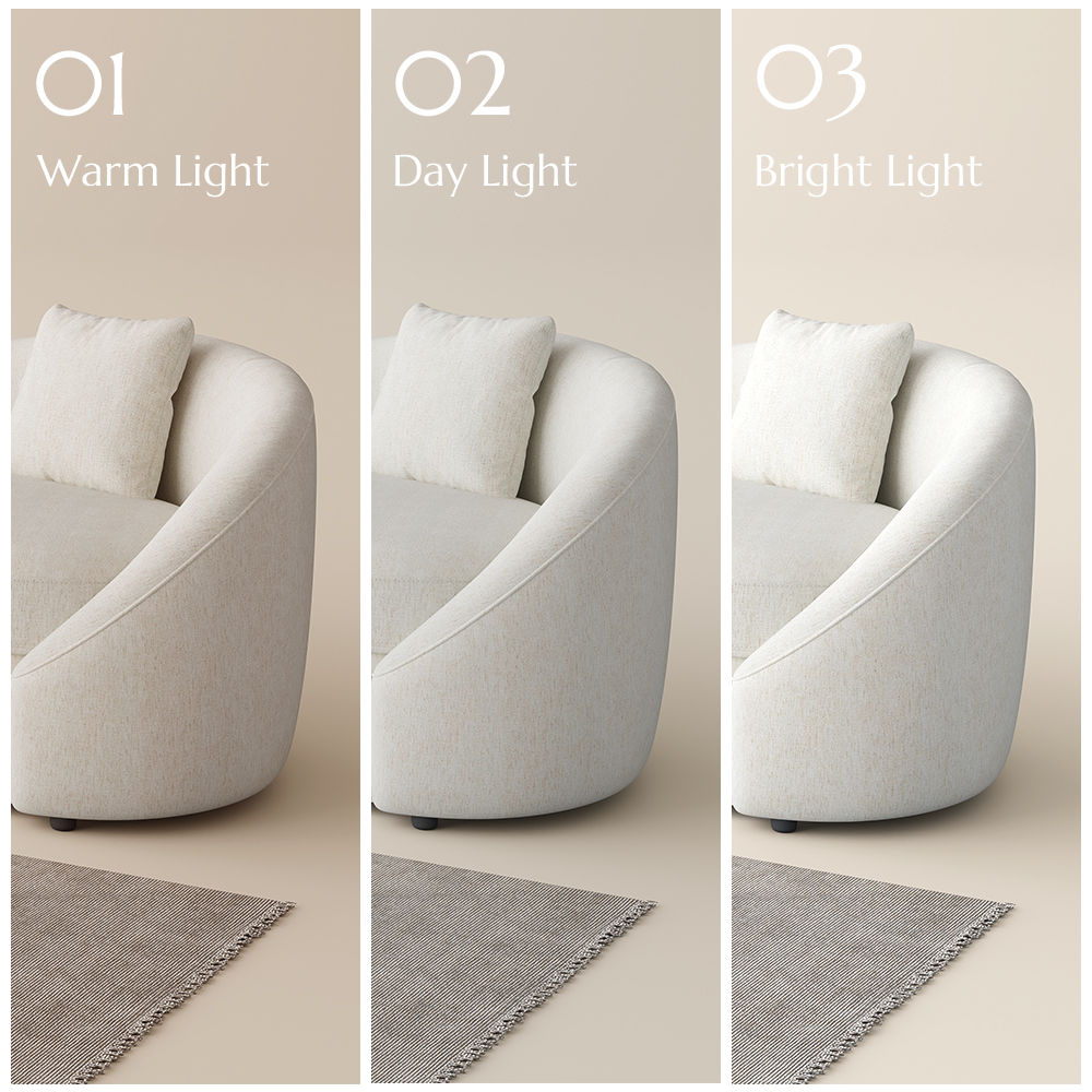 Single Piece Beige Cotton and Linen Sofas & Loveseats