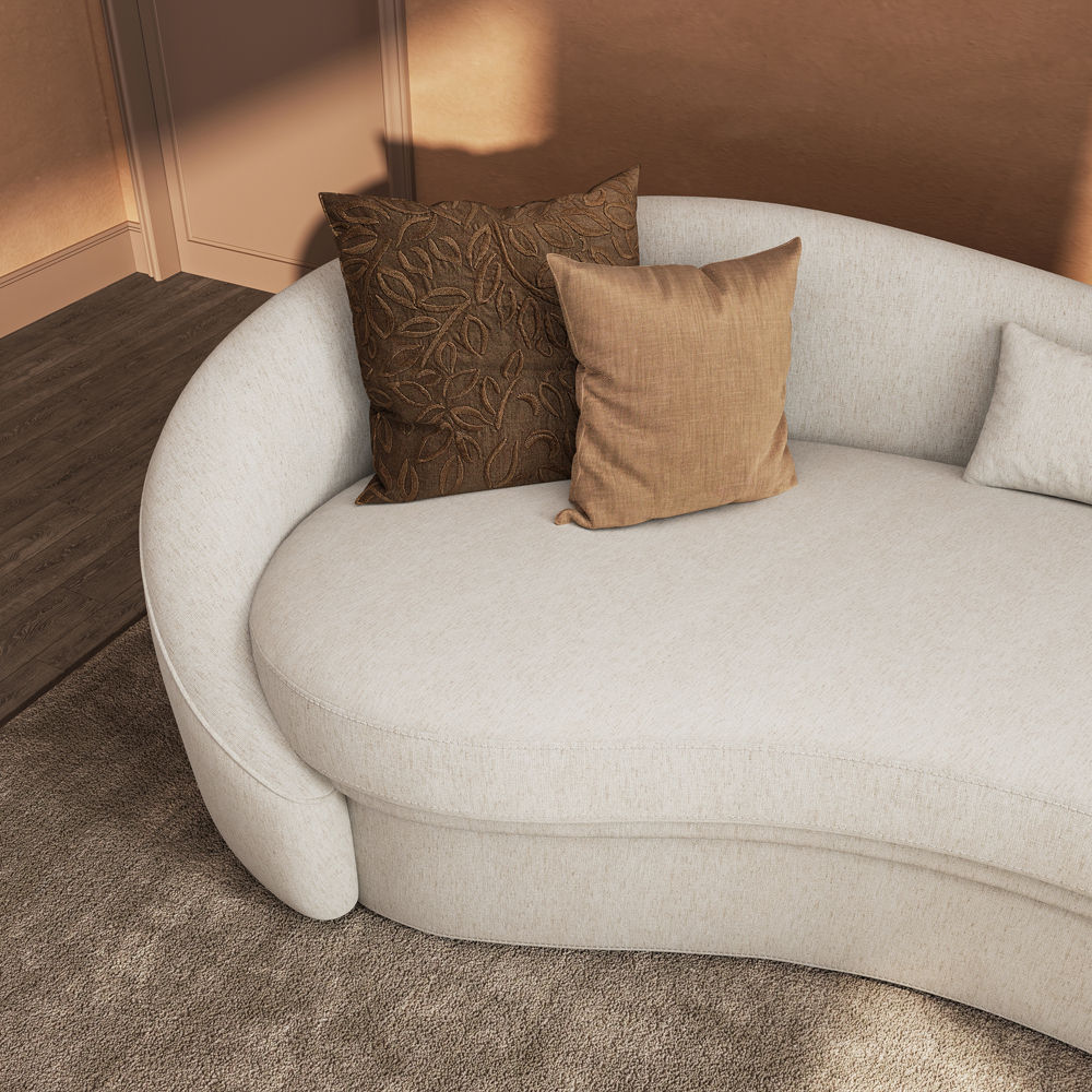 Cotton Linen Beige Cotton and Linen Sofas & Loveseats