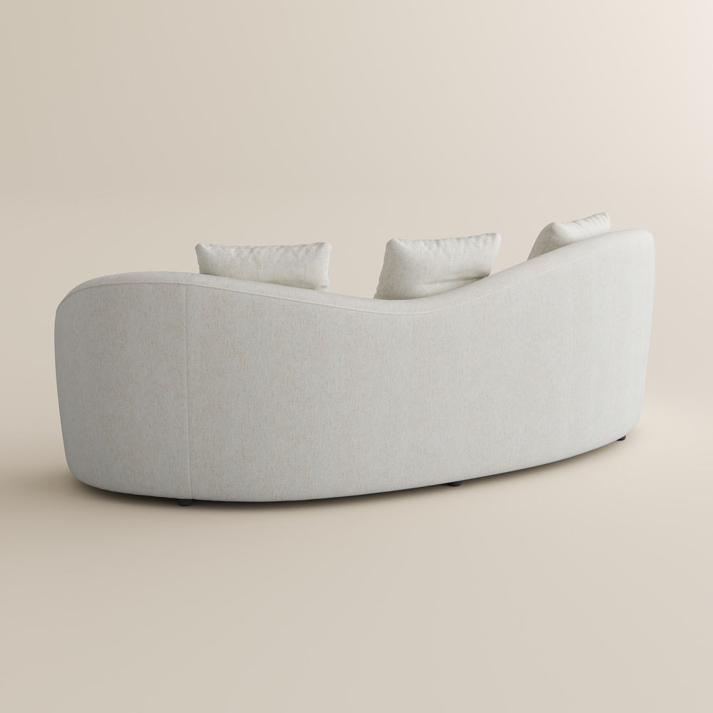 2 Seaters Beige Cotton and Linen Sofas & Loveseats