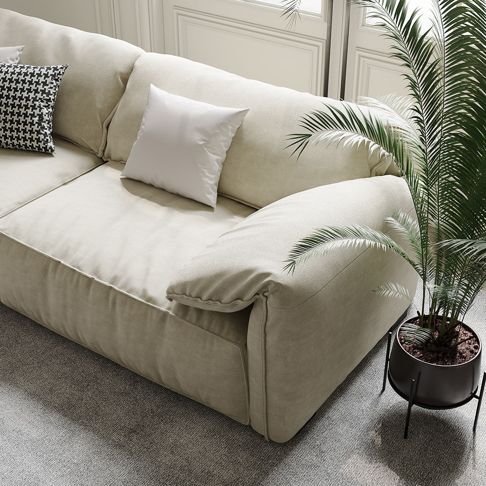 Beige Fabric Sofas & Loveseats