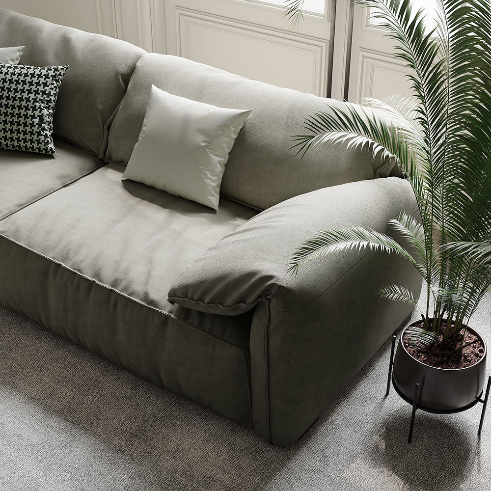 Dark Gray Fabric Sofas & Loveseats