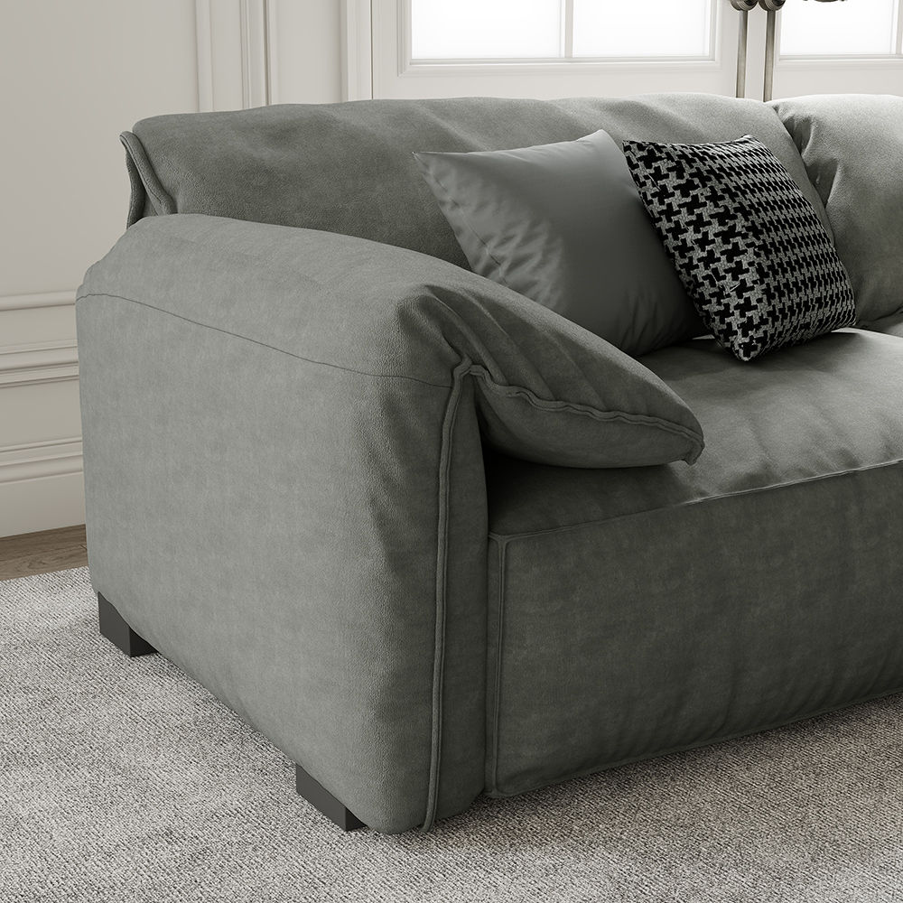 Dark Gray Fabric Sofas & Loveseats
