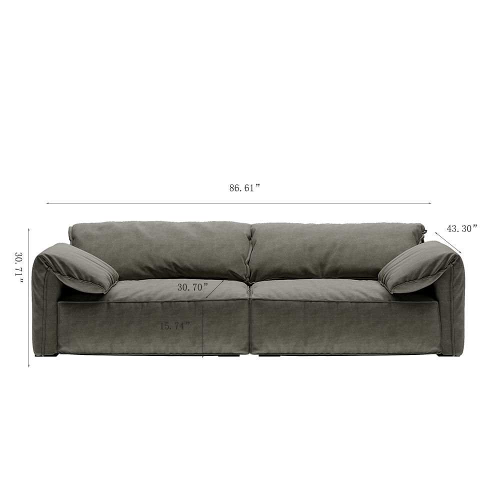 Dark Gray Fabric Sofas & Loveseats