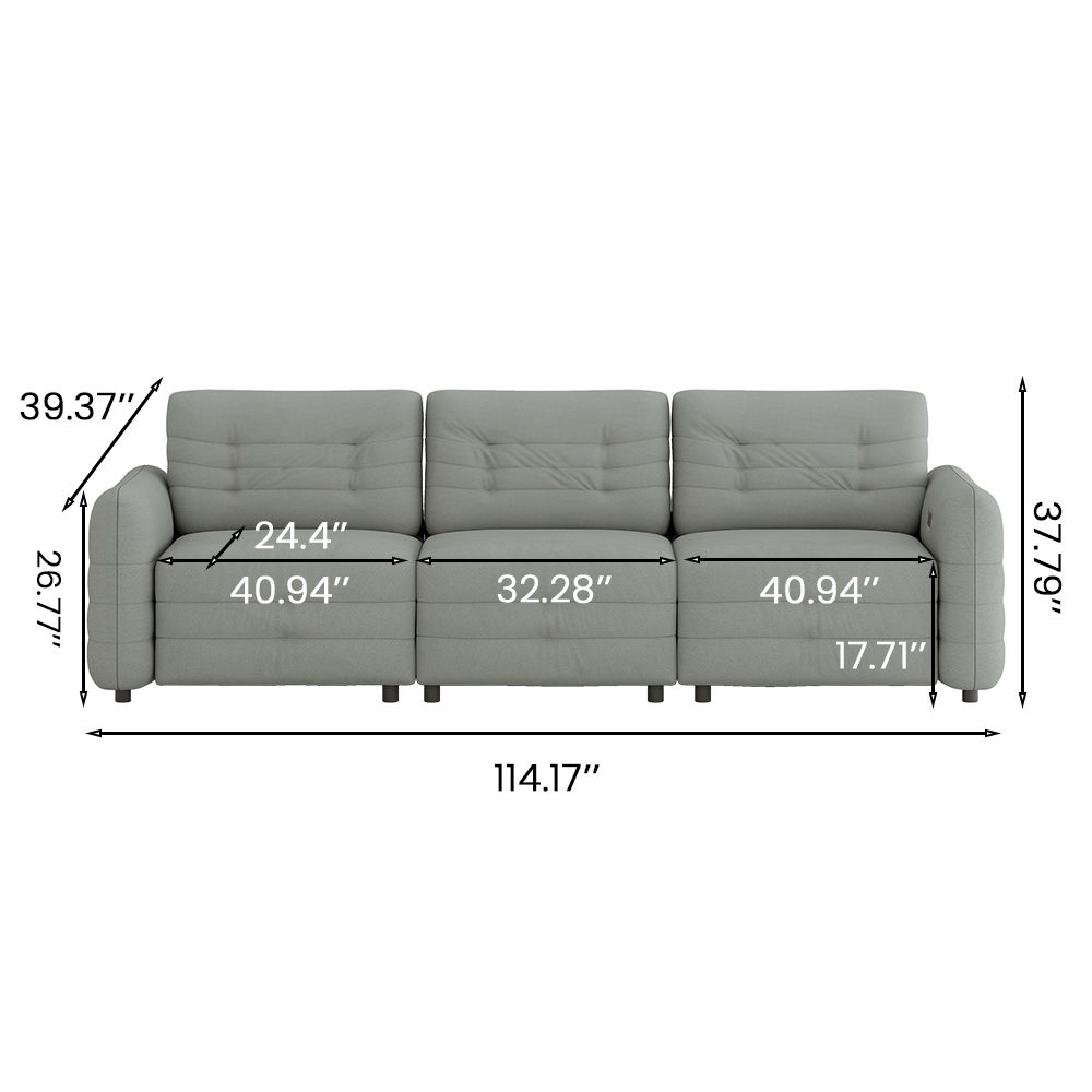 Partly Assemble Blue Microfiber Sofas & Loveseats