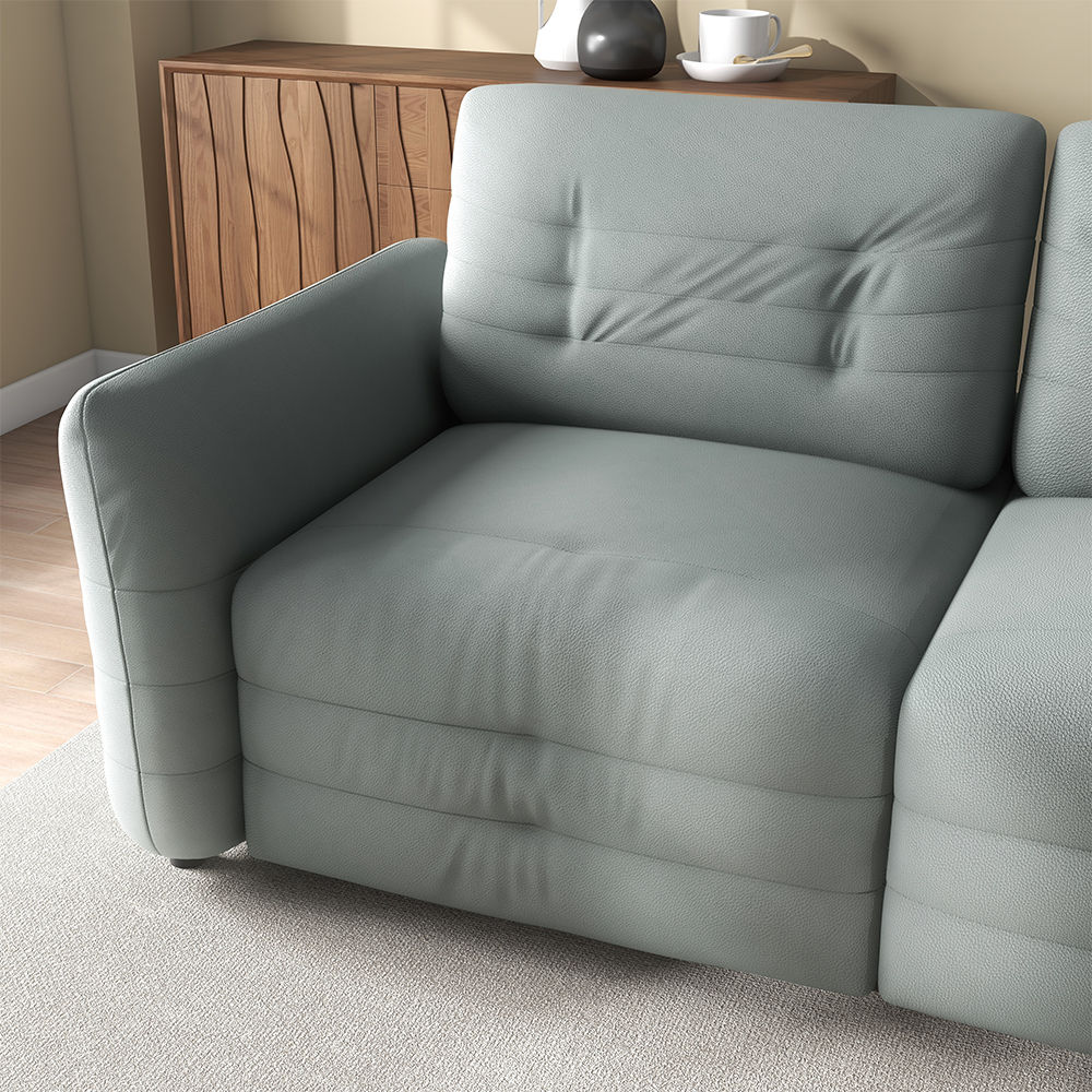 Partly Assemble Blue Microfiber Sofas & Loveseats