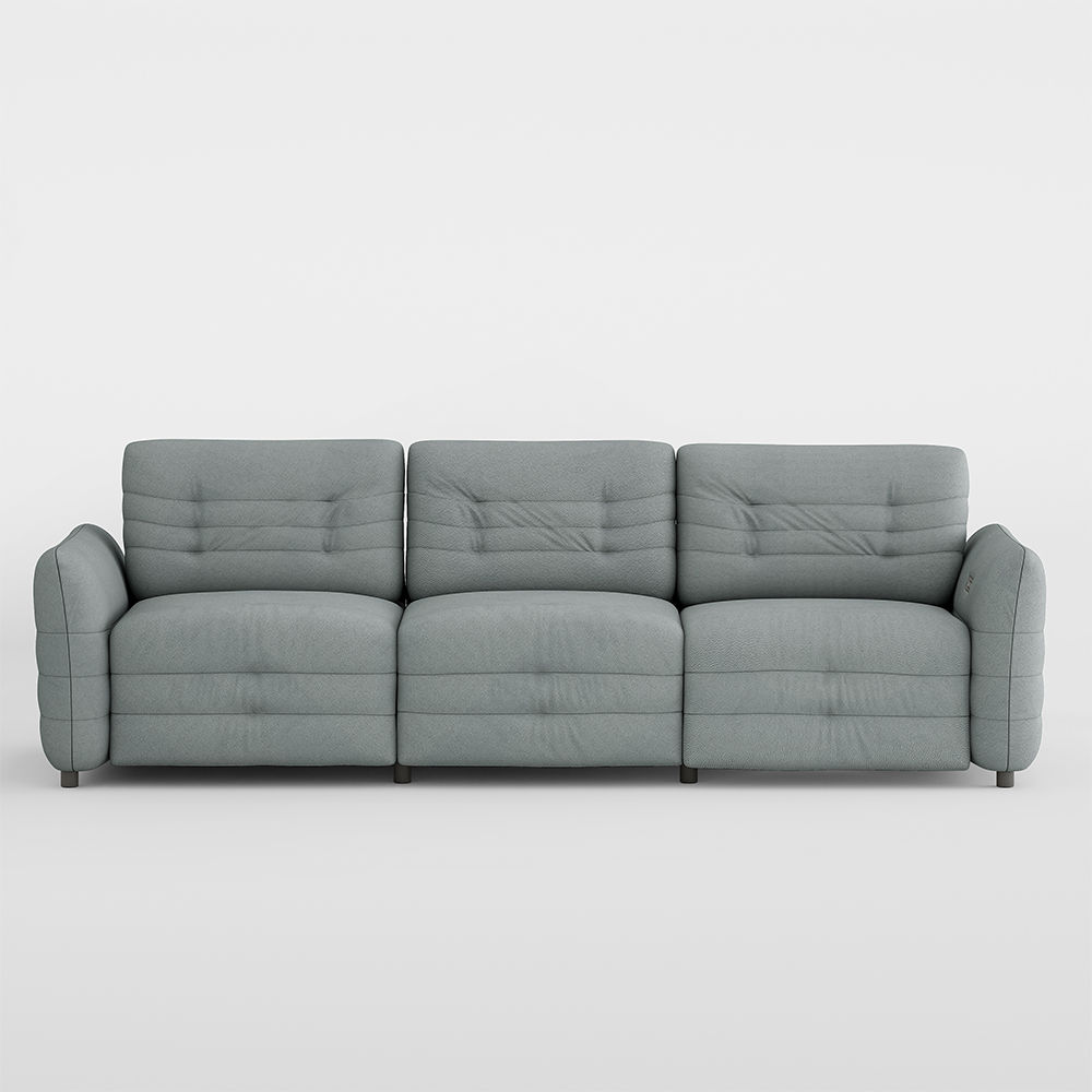 Partly Assemble Blue Microfiber Sofas & Loveseats