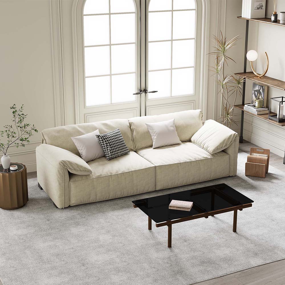 Beige Fabric Sofas & Loveseats