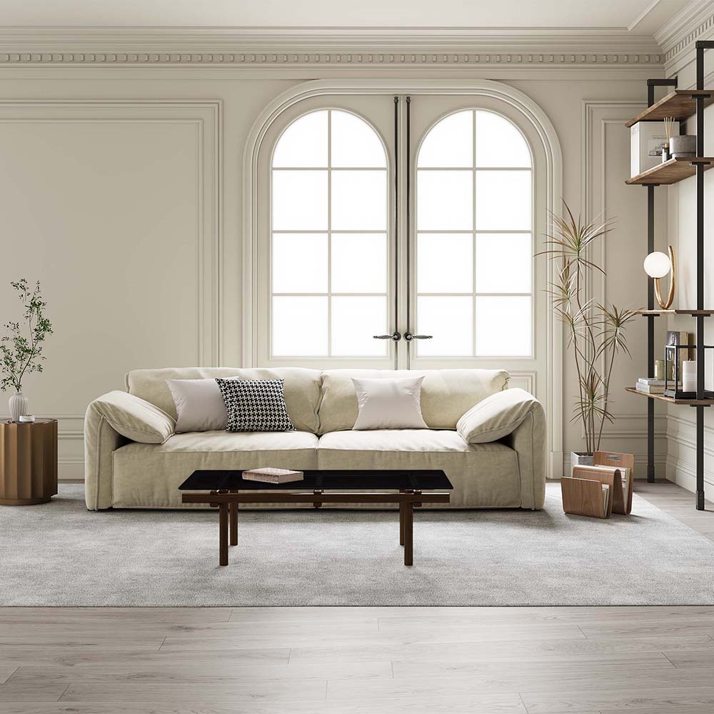 Beige Fabric Sofas & Loveseats