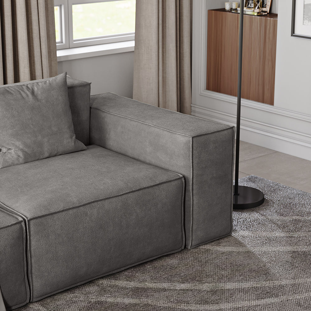 Dark Gray Fabric Sofas & Loveseats