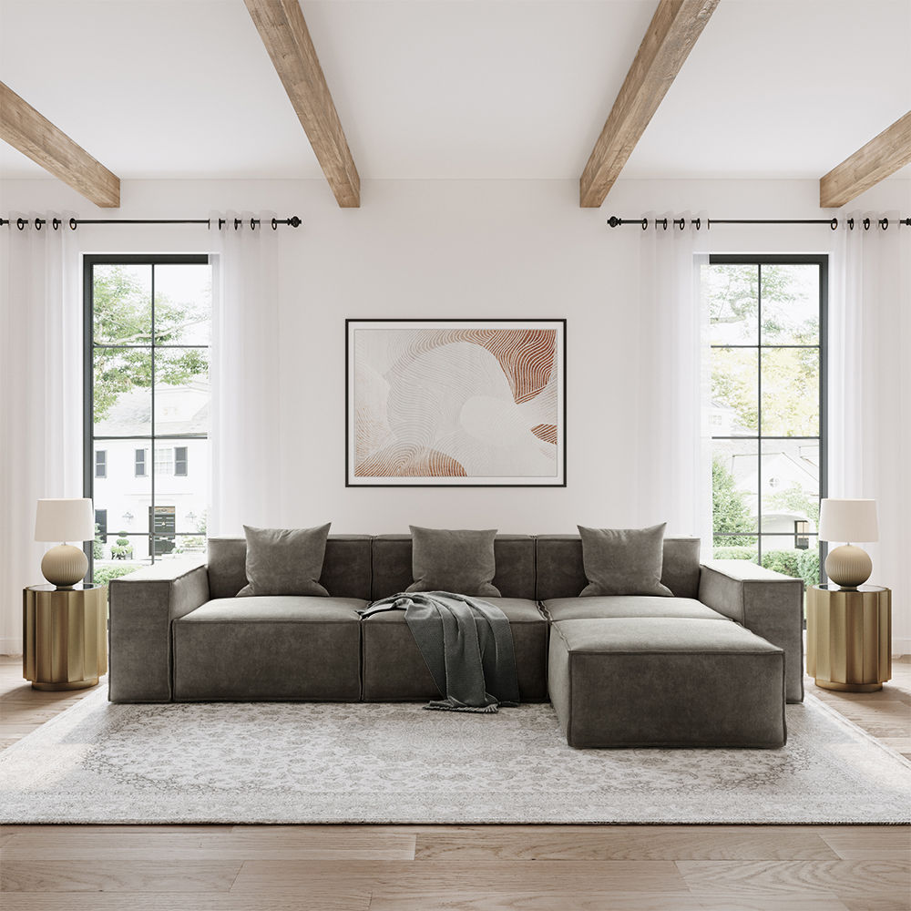 Dark Gray Fabric Sofas & Loveseats
