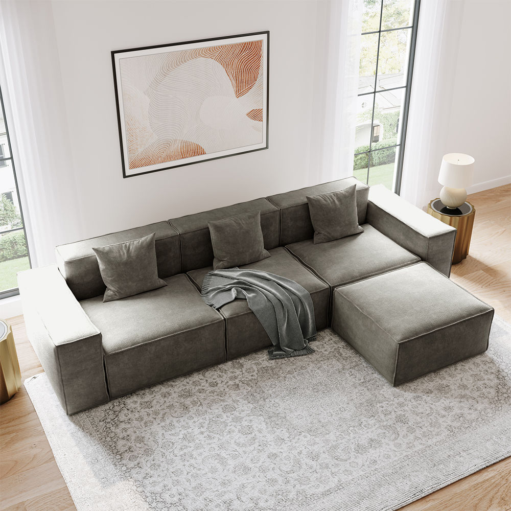 Dark Gray Fabric Sofas & Loveseats