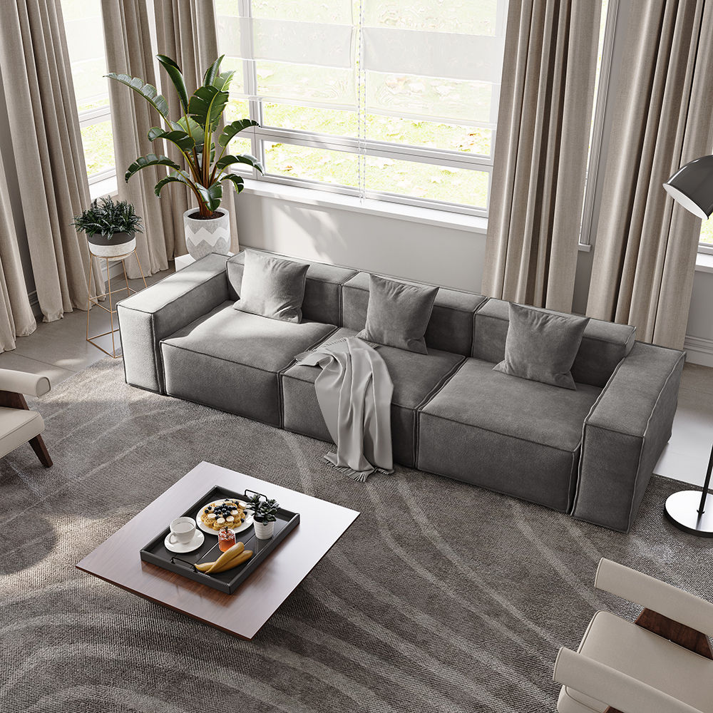 Dark Gray Fabric Sofas & Loveseats