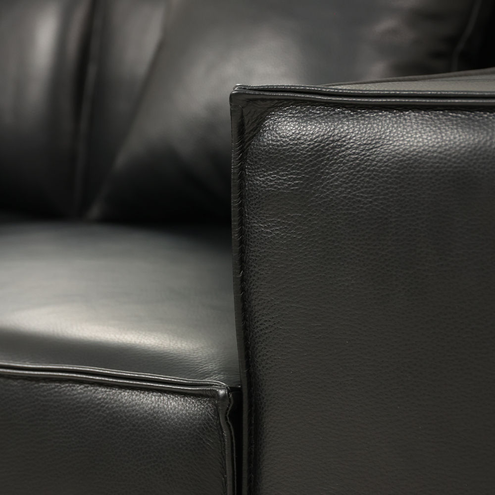 Black Leather Sofas & Loveseats