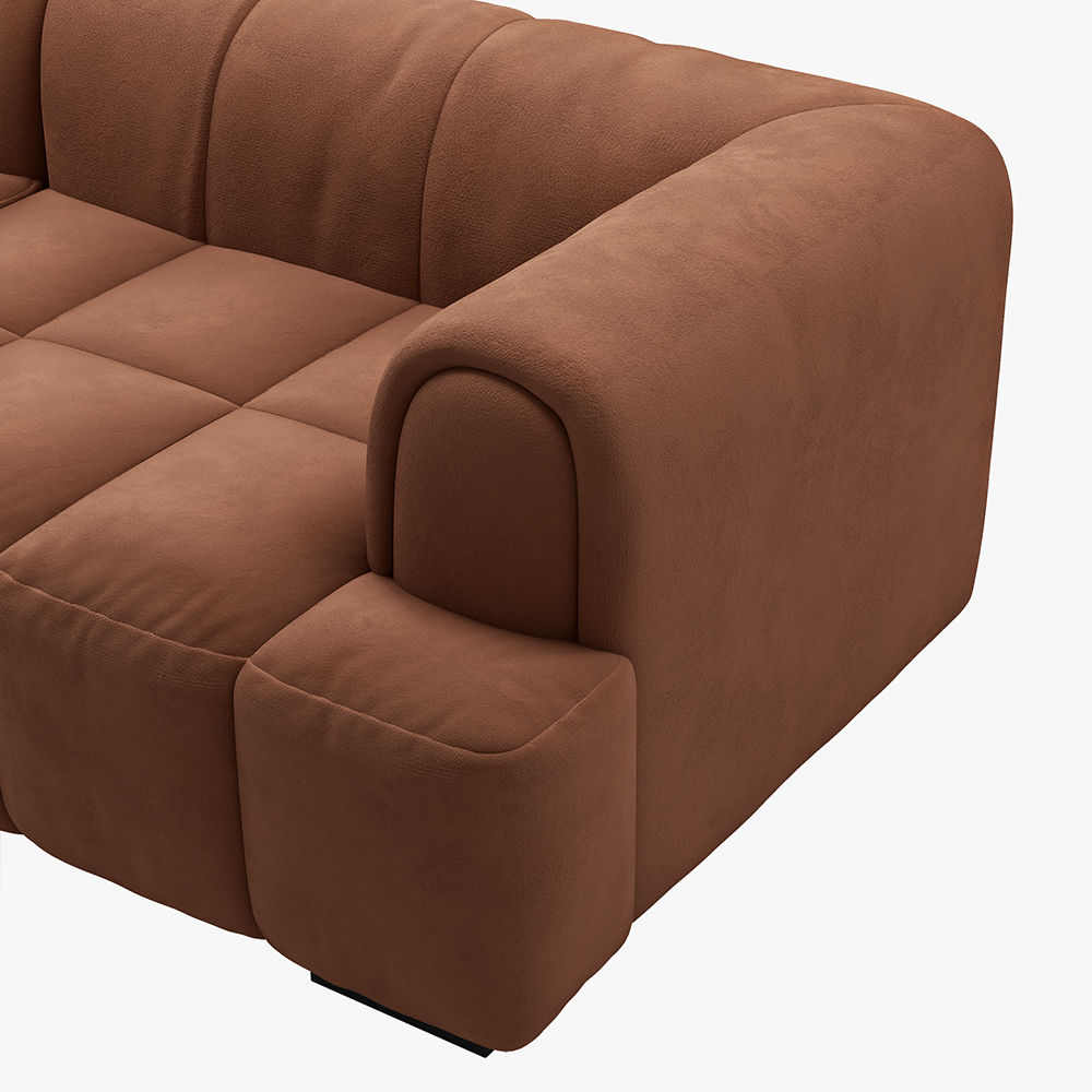 Brown Fabric Sofas & Loveseats