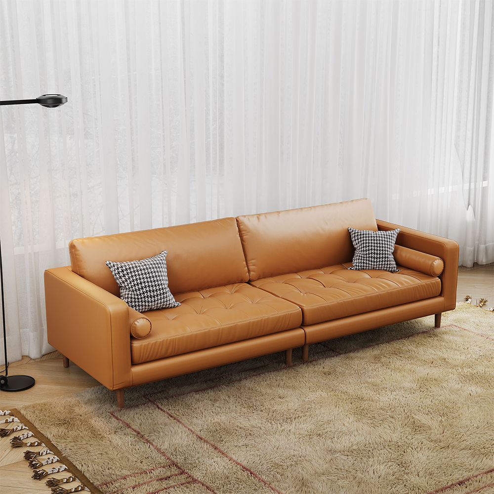 Leather Orange Leather Sofas & Loveseats
