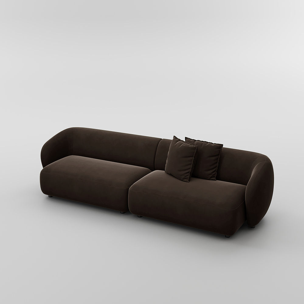 Brown Flannelette Sofas & Loveseats