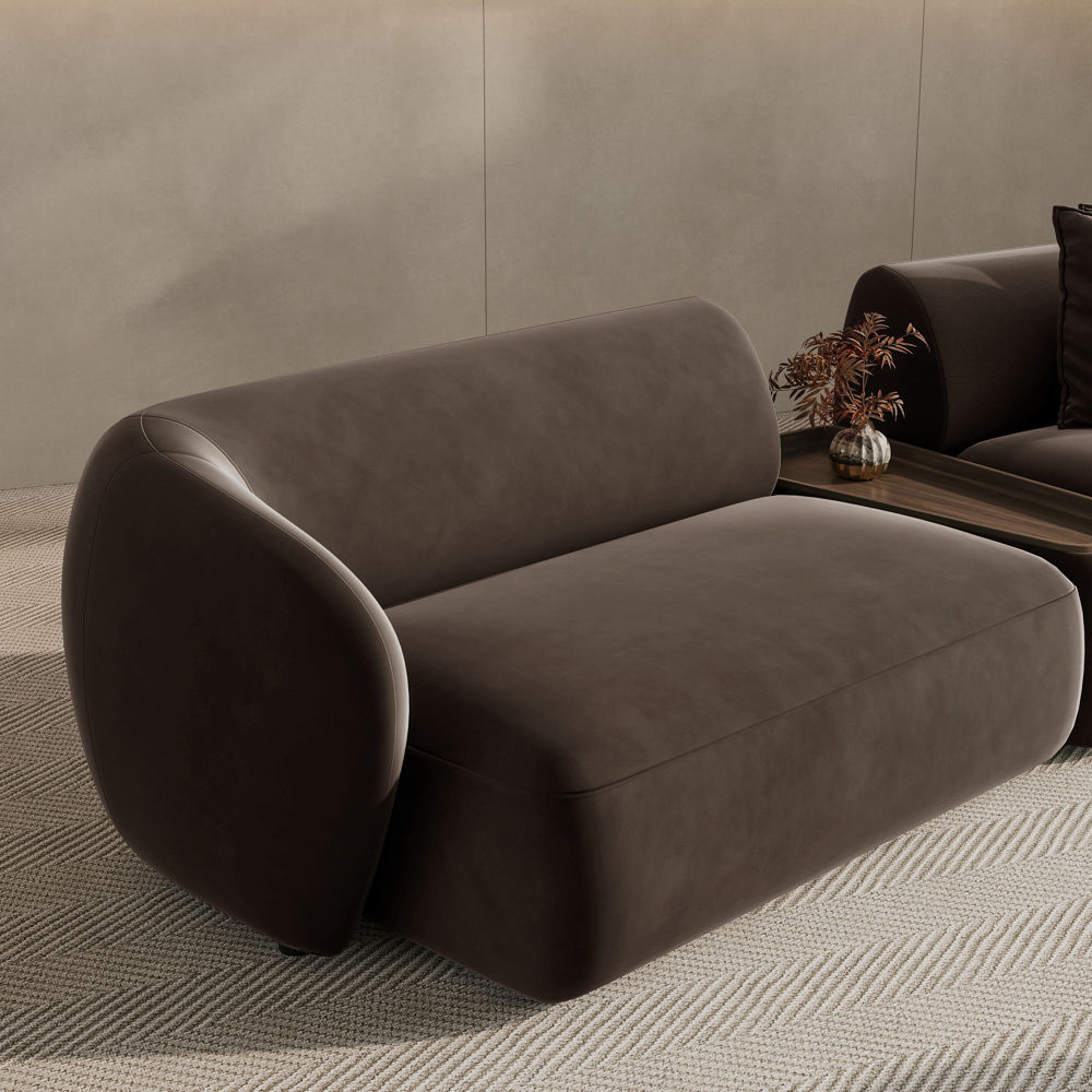 Brown Flannelette Sofas & Loveseats