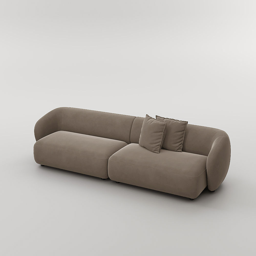 Beige Flannelette Sofas & Loveseats