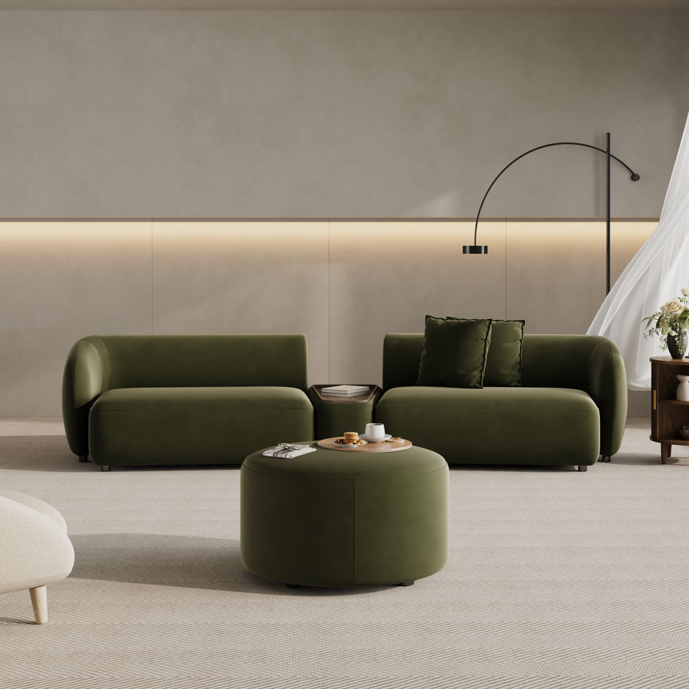 Green Flannelette Sofas & Loveseats