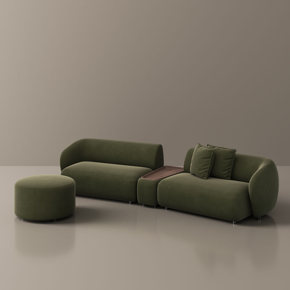 Sofas & Loveseats Green Flannelette Sofas & Loveseats