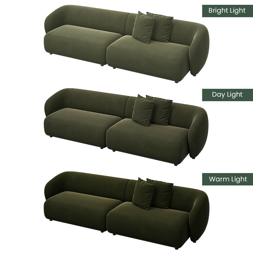 Living Room Sets Green Flannelette Sofas & Loveseats
