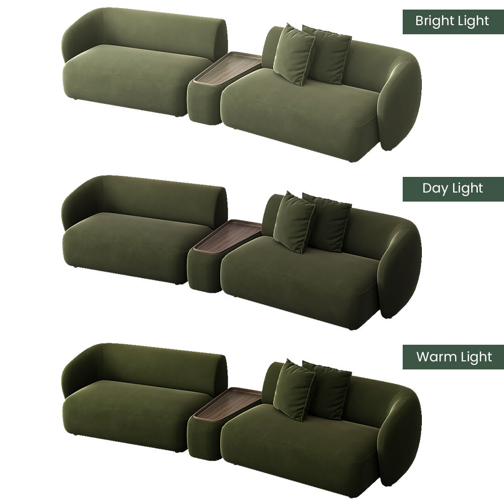 Sofas & Loveseats Green Flannelette Sofas & Loveseats