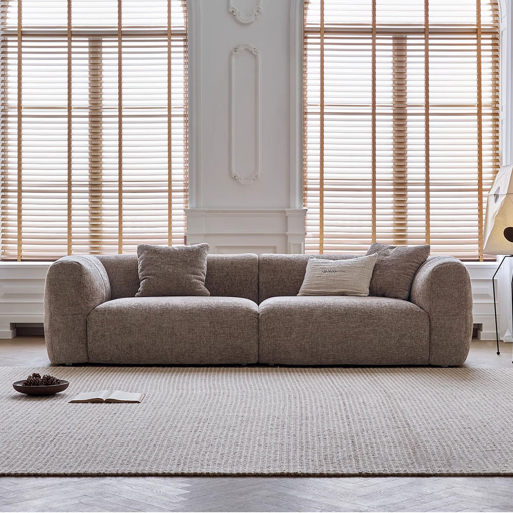 2 Seaters Brown Chenille Sofas & Loveseats