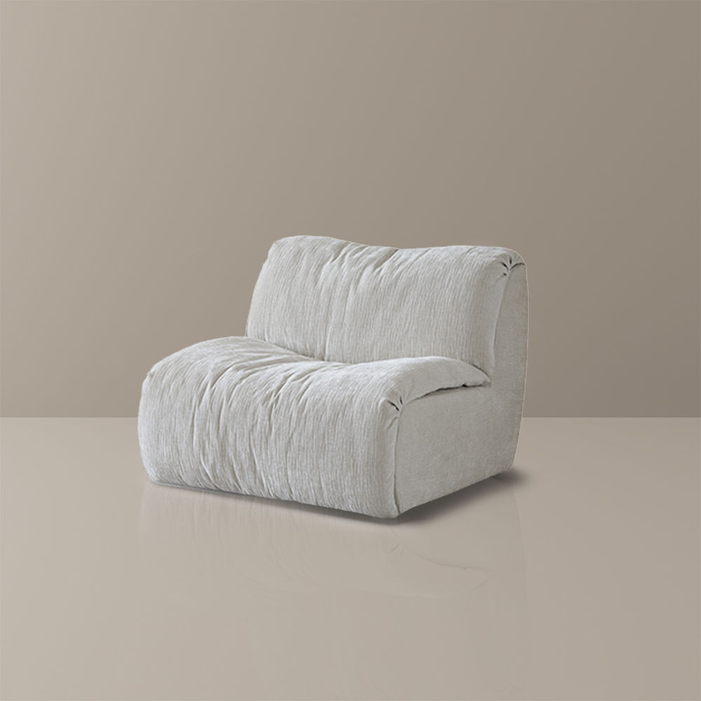 Pure Color White Chenille Sofas & Loveseats