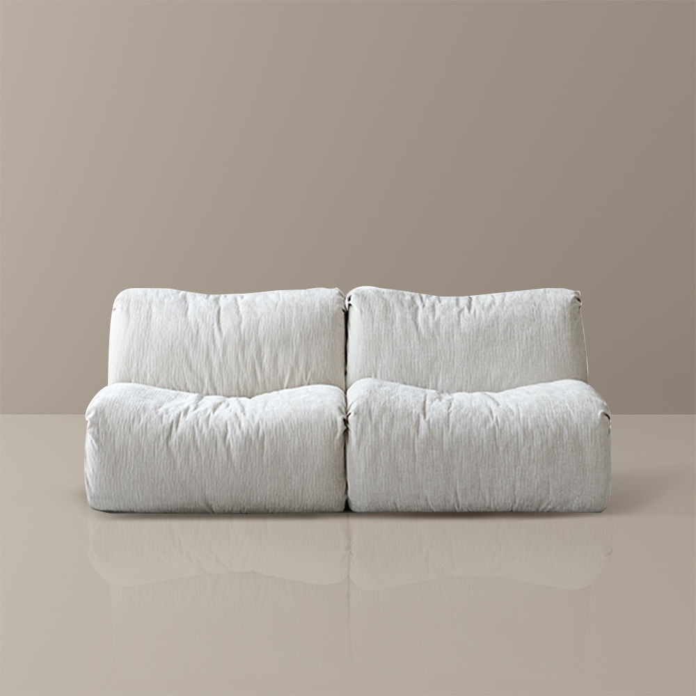 Sponge White Chenille Sofas & Loveseats