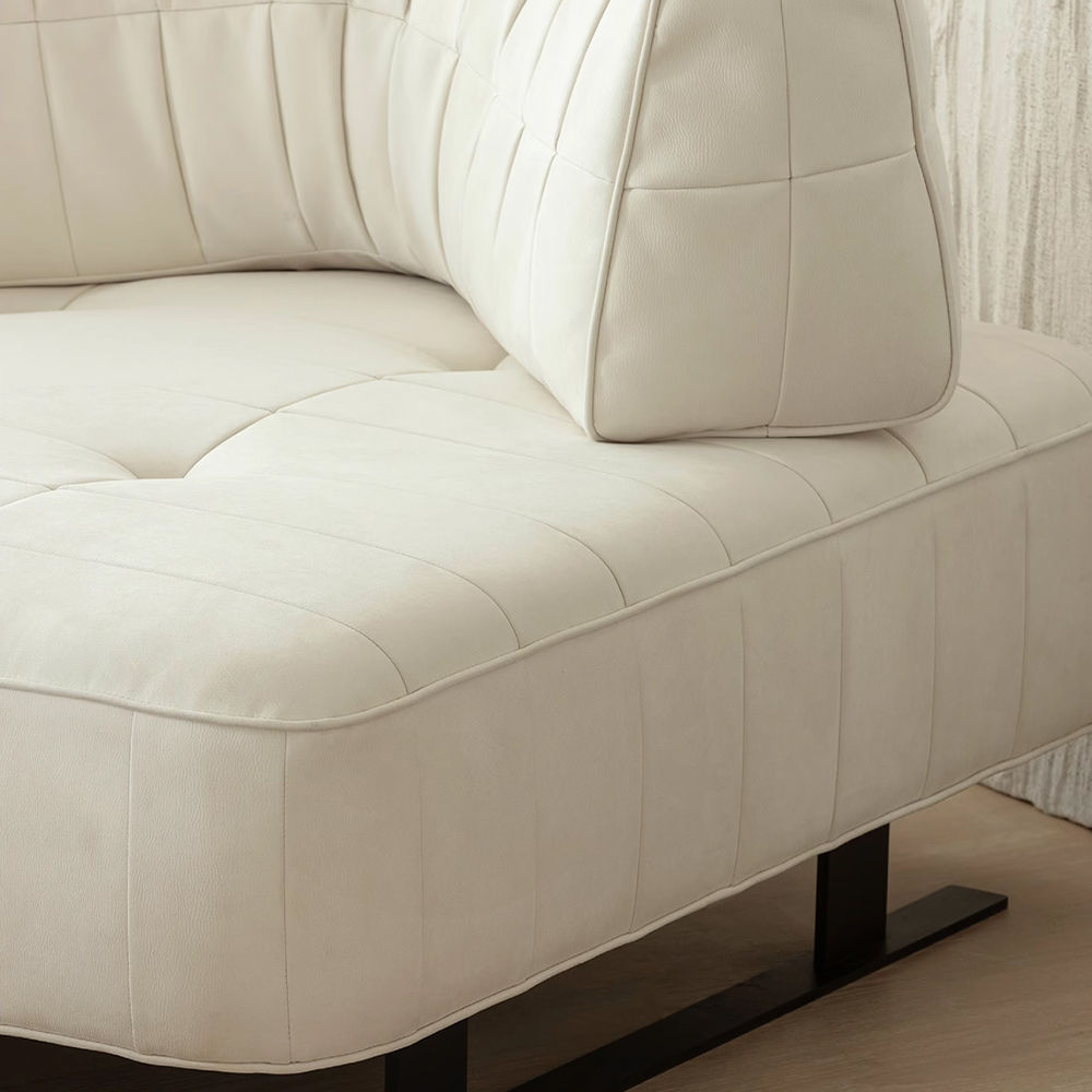 2 Seaters Beige Fabric Sofas & Loveseats