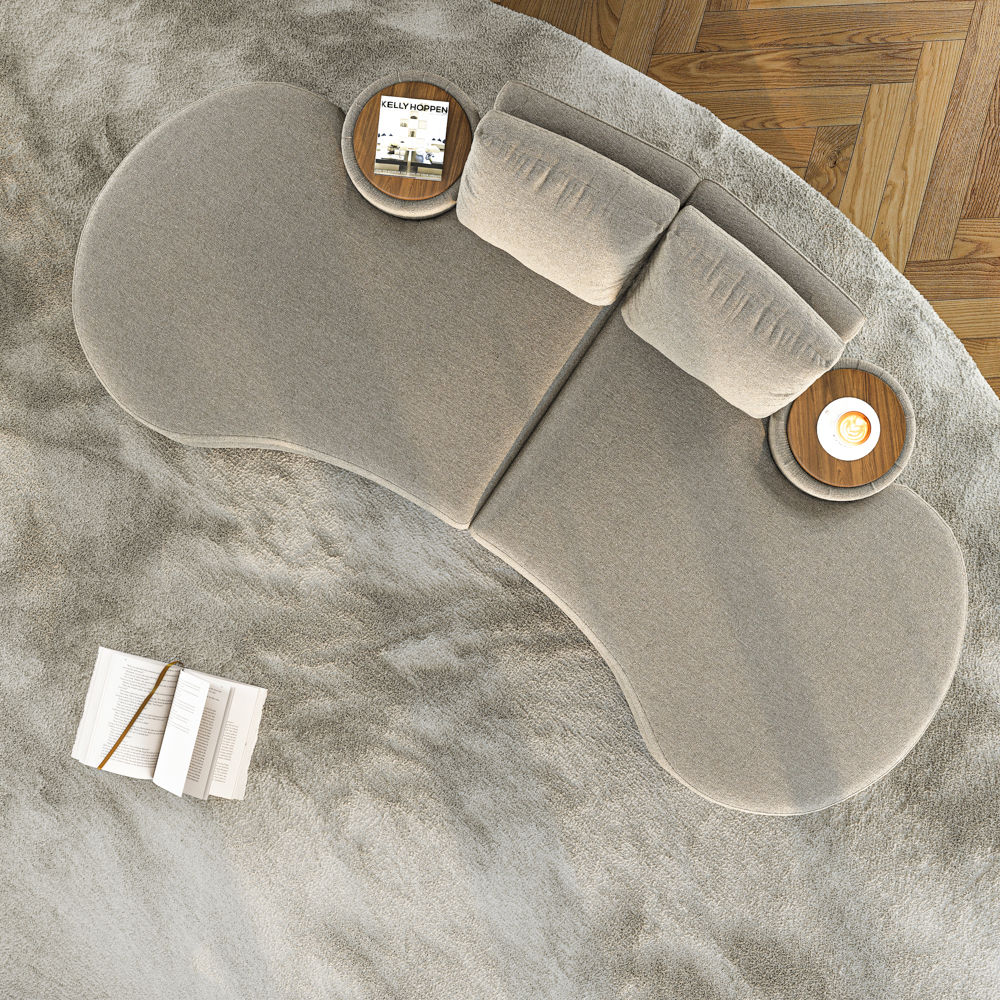 Sofas & Loveseats Gray Fabric Sofas & Loveseats