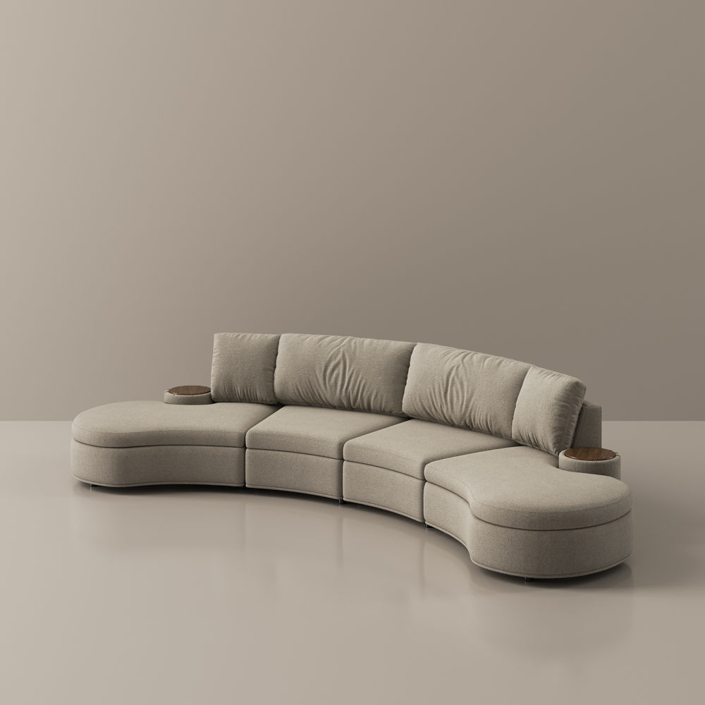 2 Seaters Gray Fabric Sofas & Loveseats