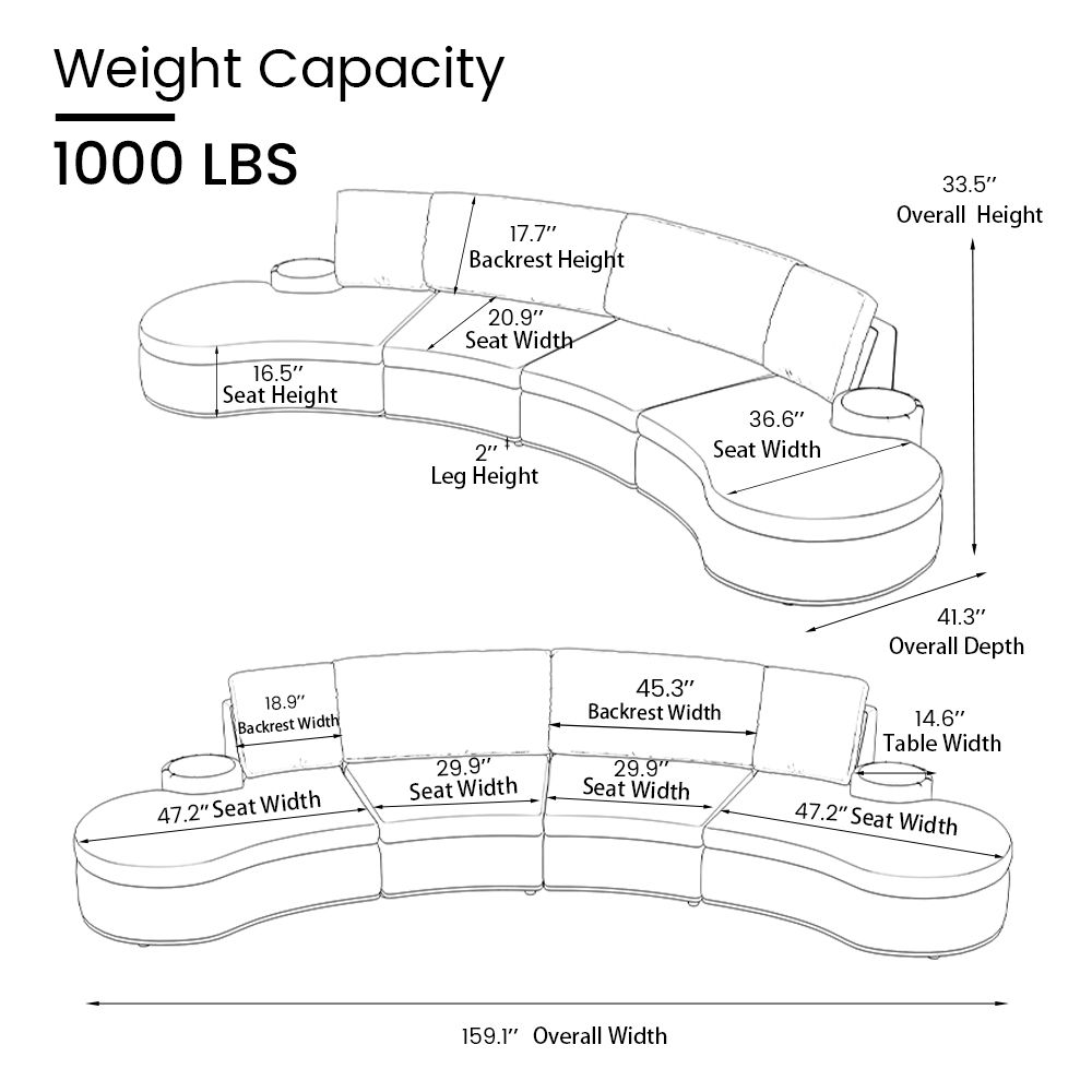 Partly Assemble Gray Fabric Sofas & Loveseats