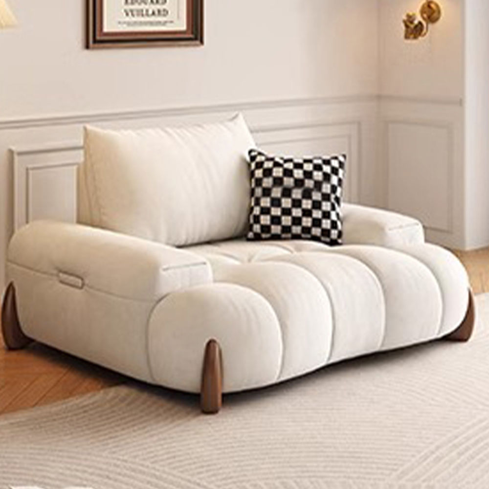2 Seaters Beige Fabric Sofas & Loveseats