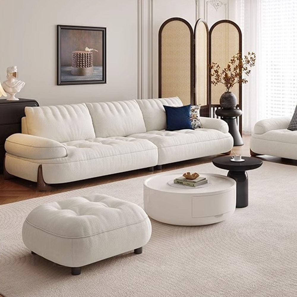 Partly Assemble Beige Fabric Sofas & Loveseats