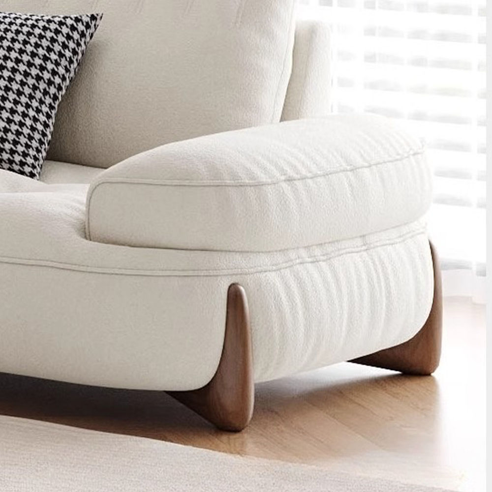 3 Seaters Beige Fabric Sofas & Loveseats