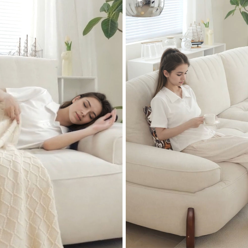 Sectionals Beige Fabric Sofas & Loveseats