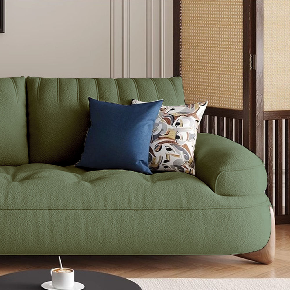 3 Seaters Beige Fabric Sofas & Loveseats