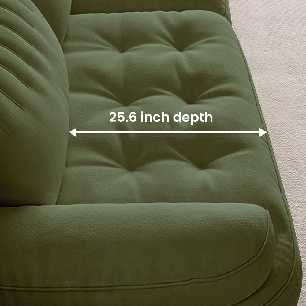 3 Seaters Beige Fabric Sofas & Loveseats
