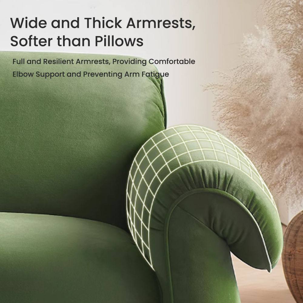 2 Seaters Green Chenille Sofas & Loveseats