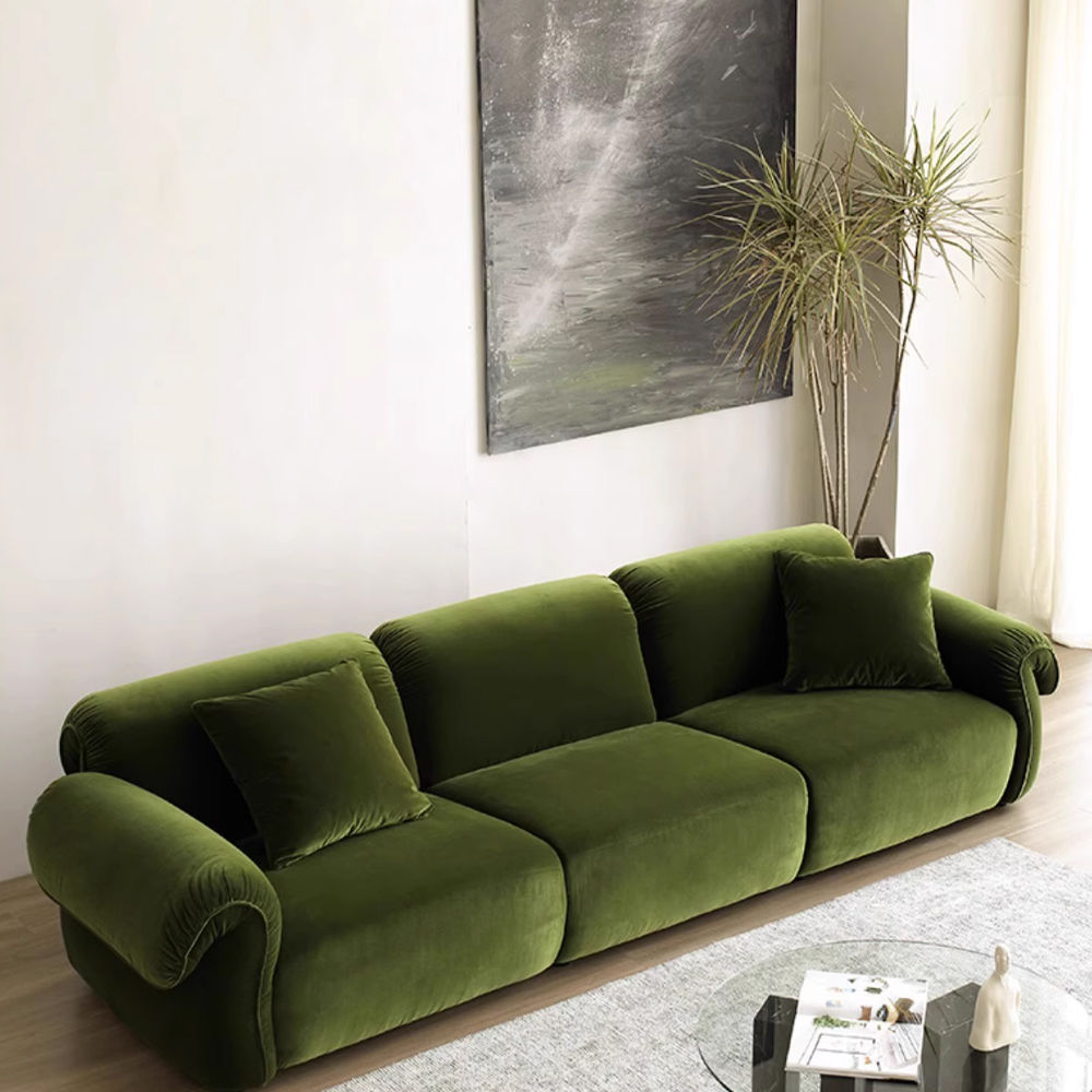 Sponge Green Chenille Sofas & Loveseats