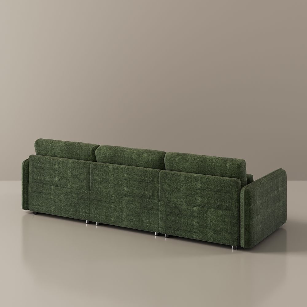 Mid Century Modern Green Chenille Sofas & Loveseats